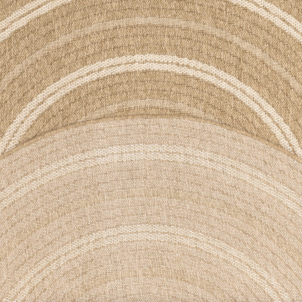 Nature Jute look rug with round white patterns: NAT8863BLA - Nazar rugs