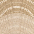 Nature Jute look rug with round white patterns: NAT8863BLA - Nazar rugs