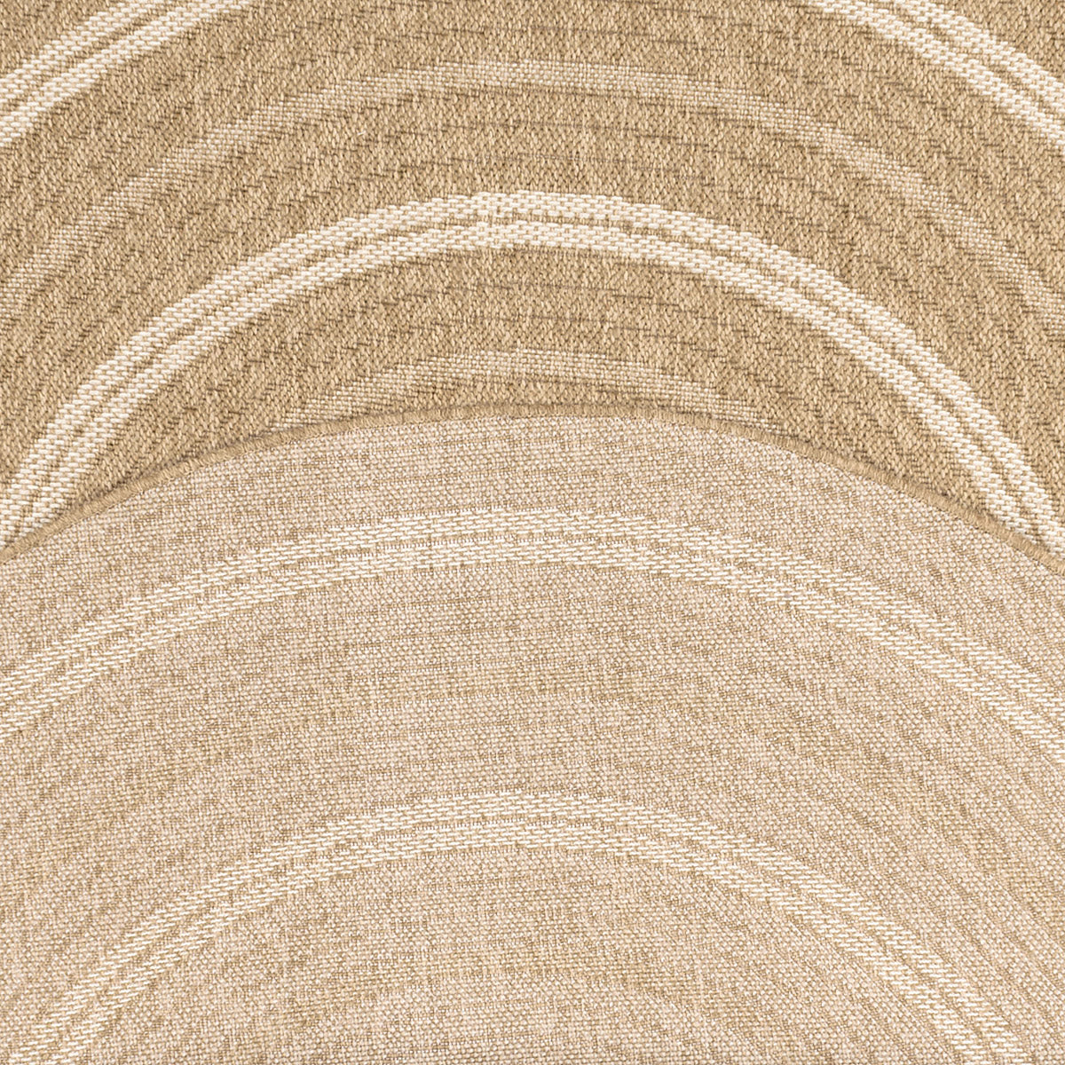 Nature Jute look rug with round white patterns: NAT8863BLA - Nazar rugs