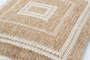 Tapis Aspect Jute - Motif Jute - Blanc - Intérieur / Extérieur