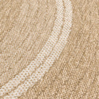 Alfombra de sisal efecto yute en polipropileno: NAT8865BLA NATURE