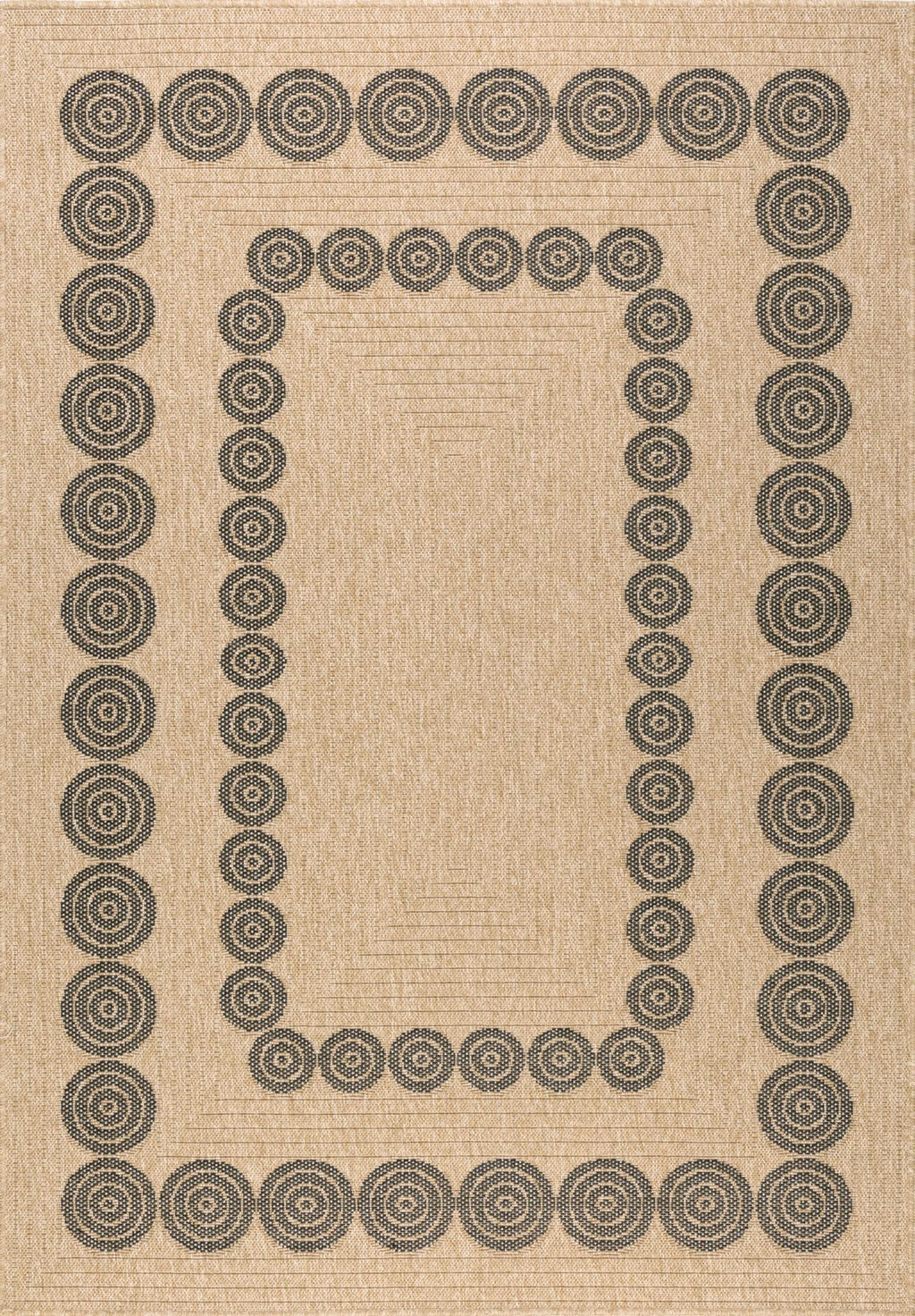 Nature - Tapis D'Intérieur/Extérieur - Polypropylène - Noir