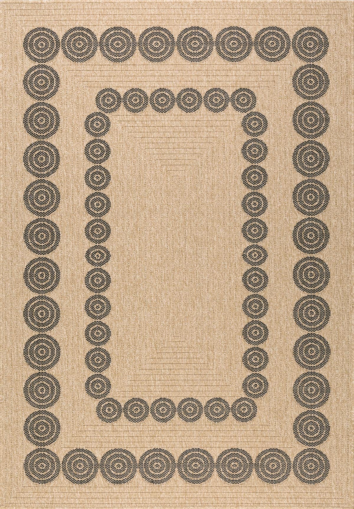 Nature - Tapis D'Intérieur/Extérieur - Polypropylène - Noir