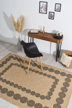 Nature - Tapis D'Intérieur/Extérieur - Polypropylène - Noir