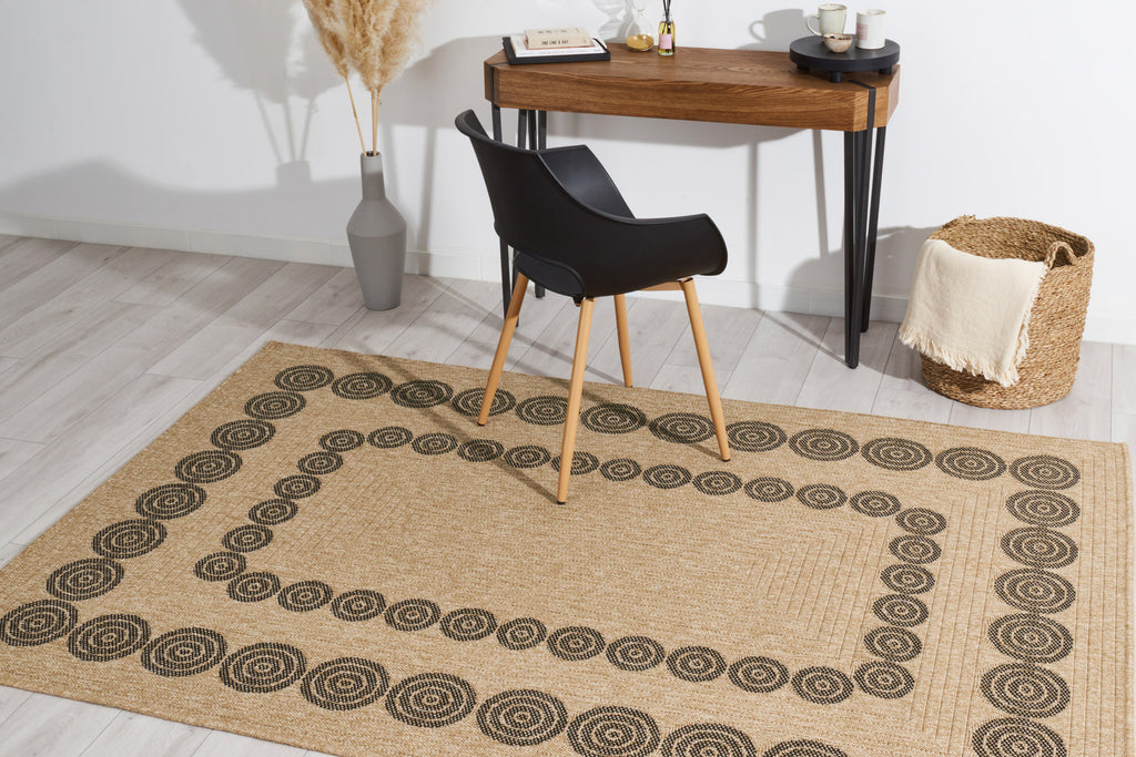 Nature - Tapis D'Intérieur/Extérieur - Polypropylène - Noir
