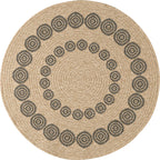 Nature - Tapis D'Intérieur/Extérieur - Polypropylène - Noir