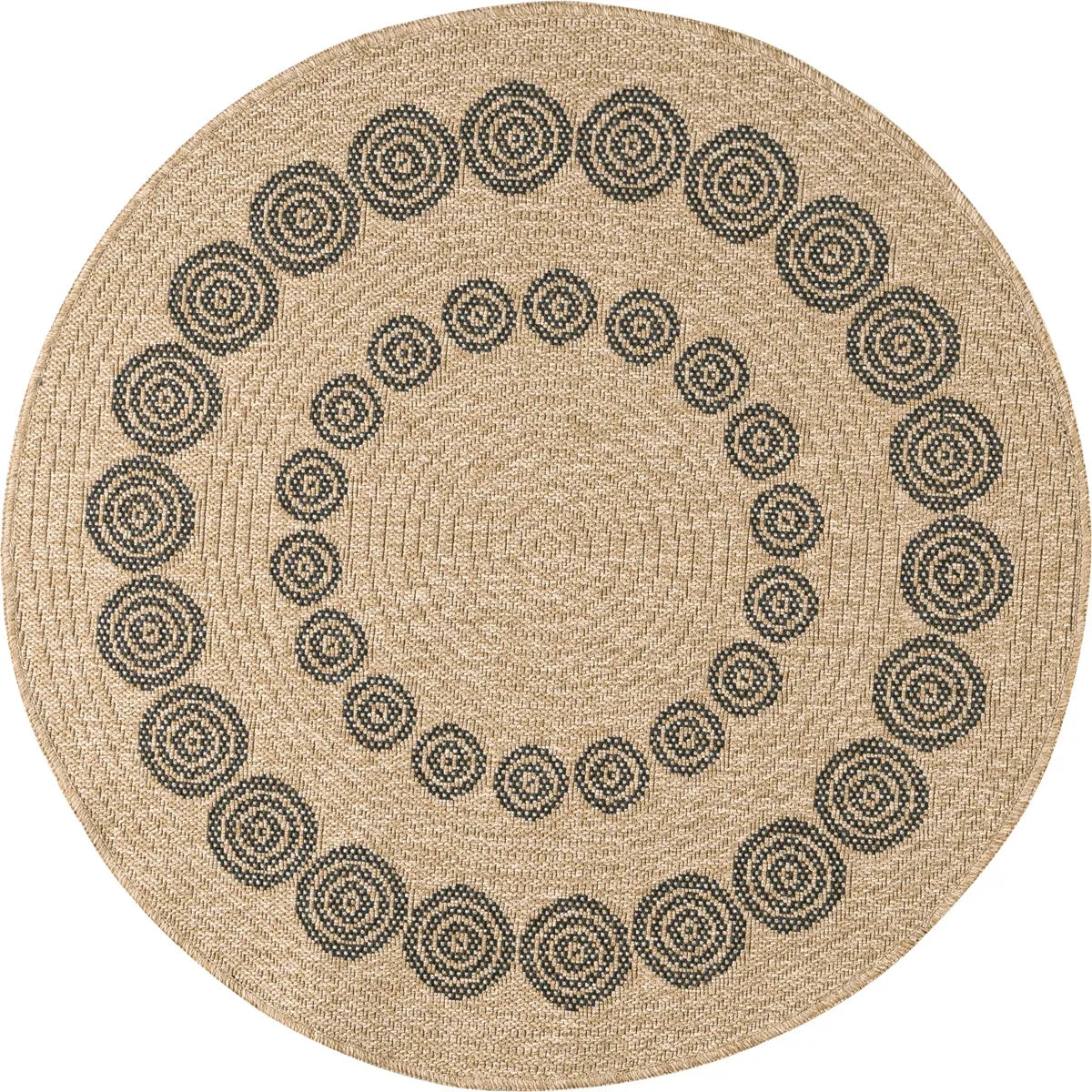 Nature - Tapis D'Intérieur/Extérieur - Polypropylène - Noir