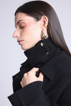 Col Montant Boutons Natacha - Noir - Mixte
