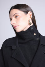 Col Montant Boutons Natacha - Noir - Mixte