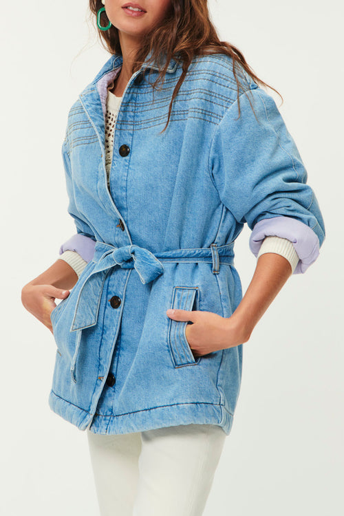 Natali Coat - Vintage Blue