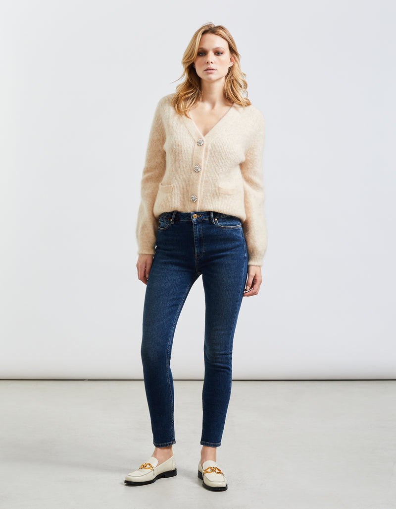 Reiko - Highwaist Nate Skinny Jeans - Denim B-138 - Woman