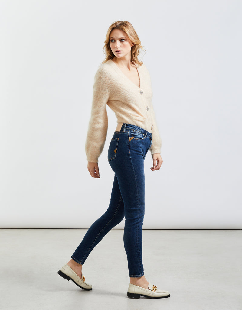 Reiko - Highwaist Nate Skinny Jeans - Denim B-138 - Woman