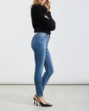 Reiko - Highwaist Nate Skinny Jeans - Denim V-358 - Woman