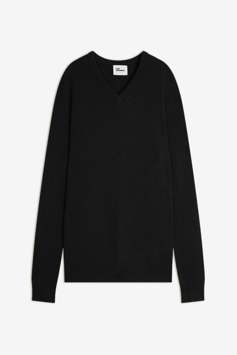 Pull Col V 4 Fils - Nathan - Noir