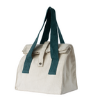 Sac Déjeuner En Coton Bio - Bleu Canard