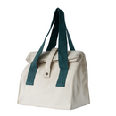Sac Déjeuner En Coton Bio - Bleu Canard