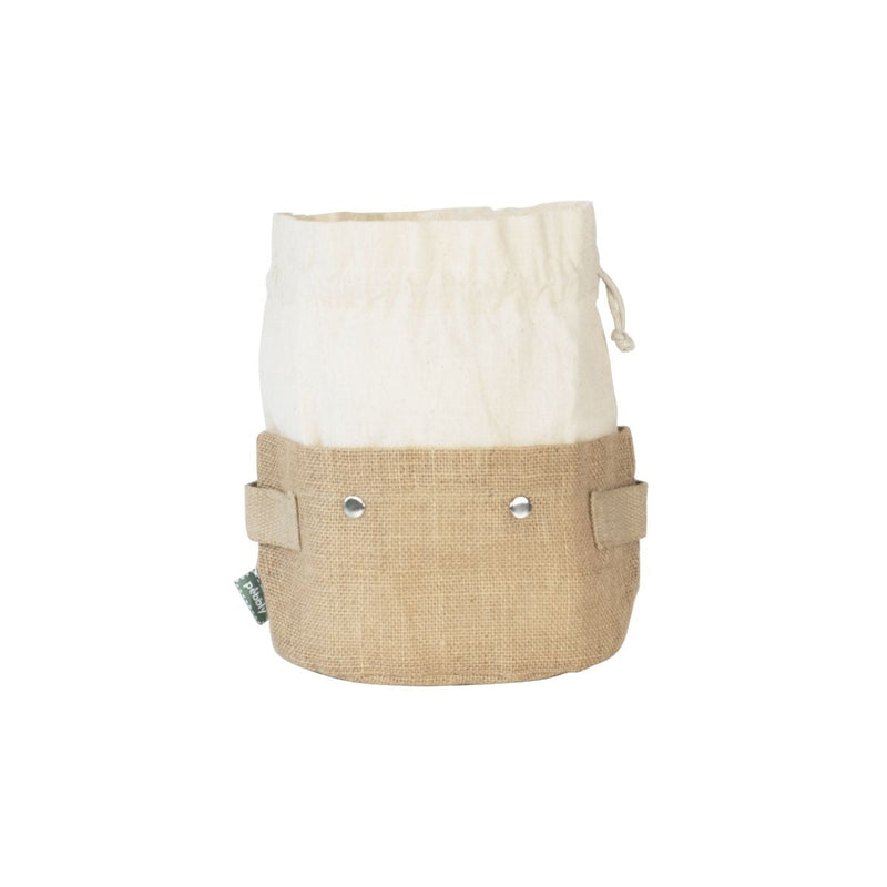Corbeille De Conservation Amovible 2-En-1 En Coton Bio Et Jute - Beige