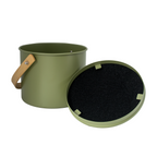 Seau À Compost D'Intérieur En Acier Avec Filtre À Charbon Anti-Odeurs - 3,5 L - Olive