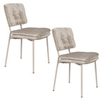 Franck - Chaise De Salle À Manger - Polyester - Beige