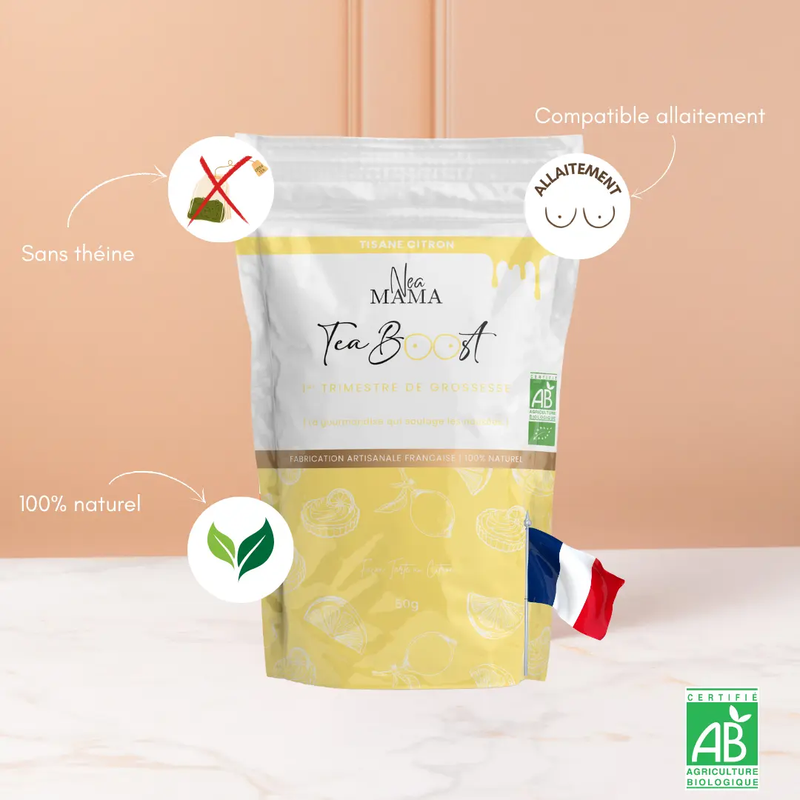 Teaboost Tarte au citron bio - Grossesse NEA MAMA