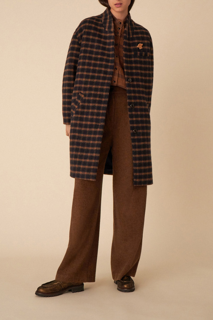 Nelita Coat - Paula Windowpane Check