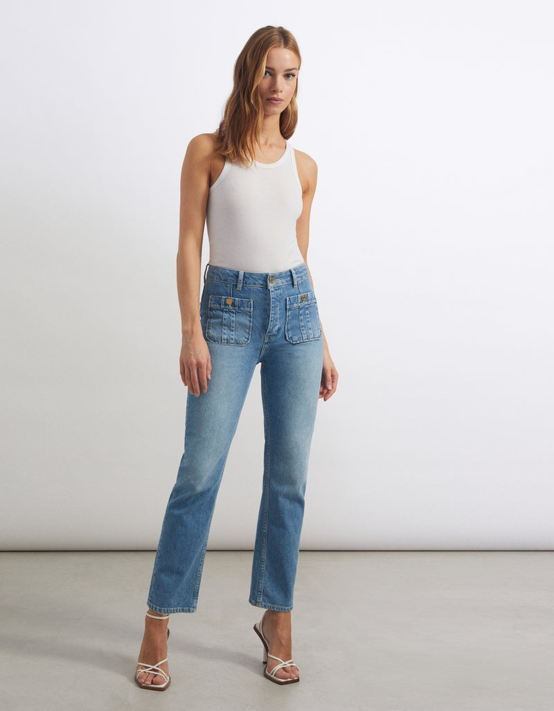 Reiko - Straight Nelsy Jeans - Denim B-344 - Woman