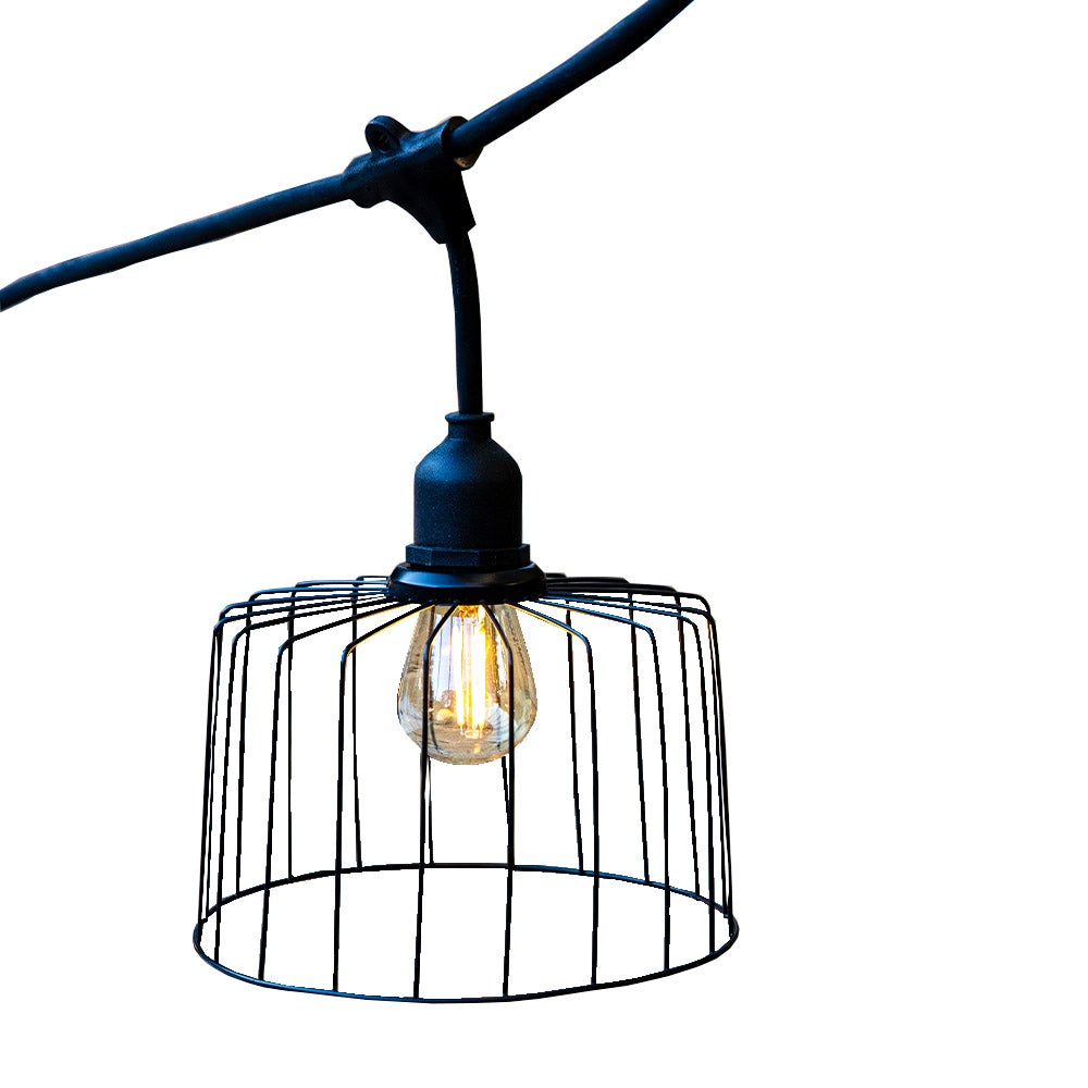 Nema - Guirlande Filaire E27 - Acier - Noir