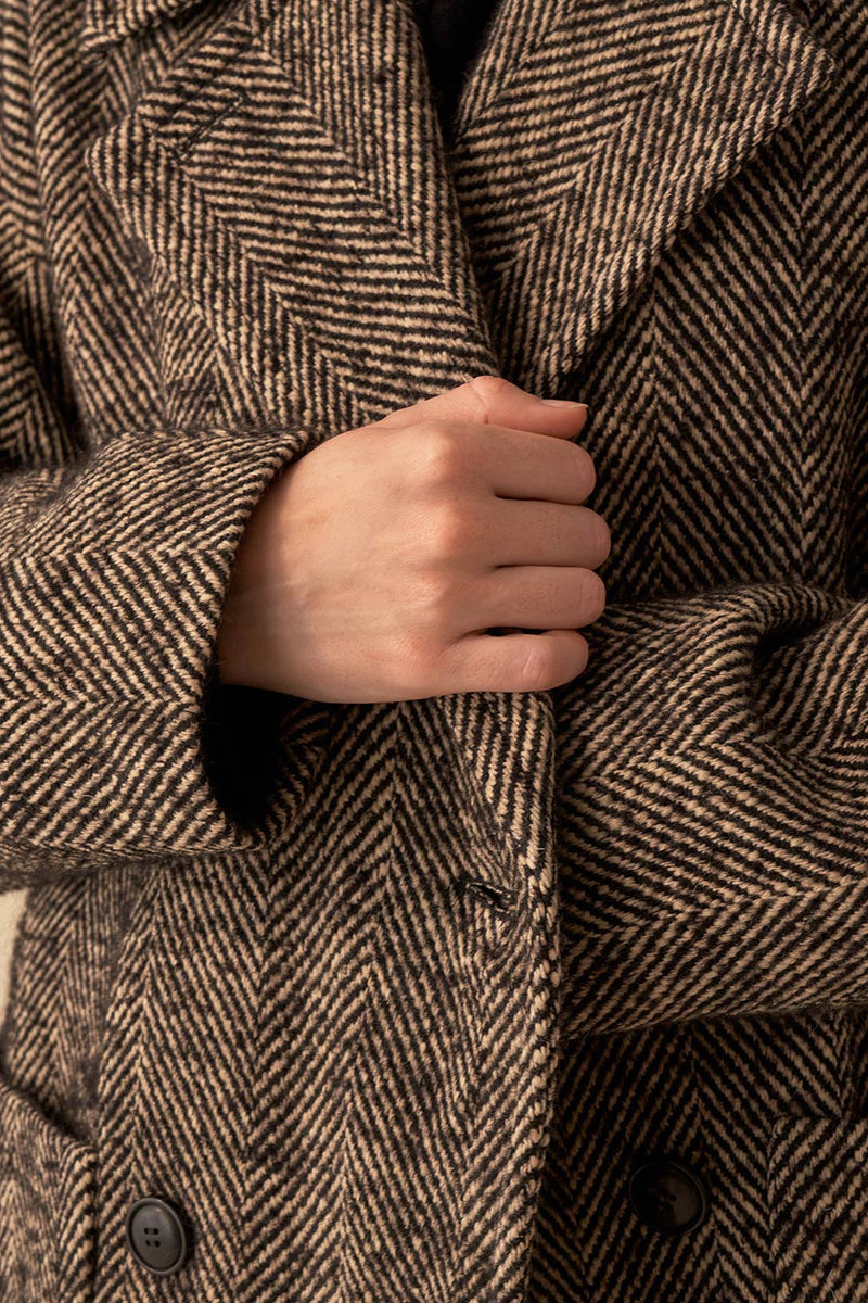Nerobi Coat - Chevron Marta