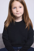 Pull Col Rond Newton - Noir - Enfant