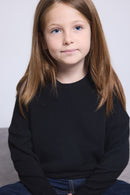 Pull Col Rond Newton - Noir - Enfant