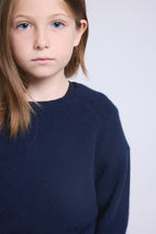 Newton Crew-Neck Jumper - Navy Blue - Kids