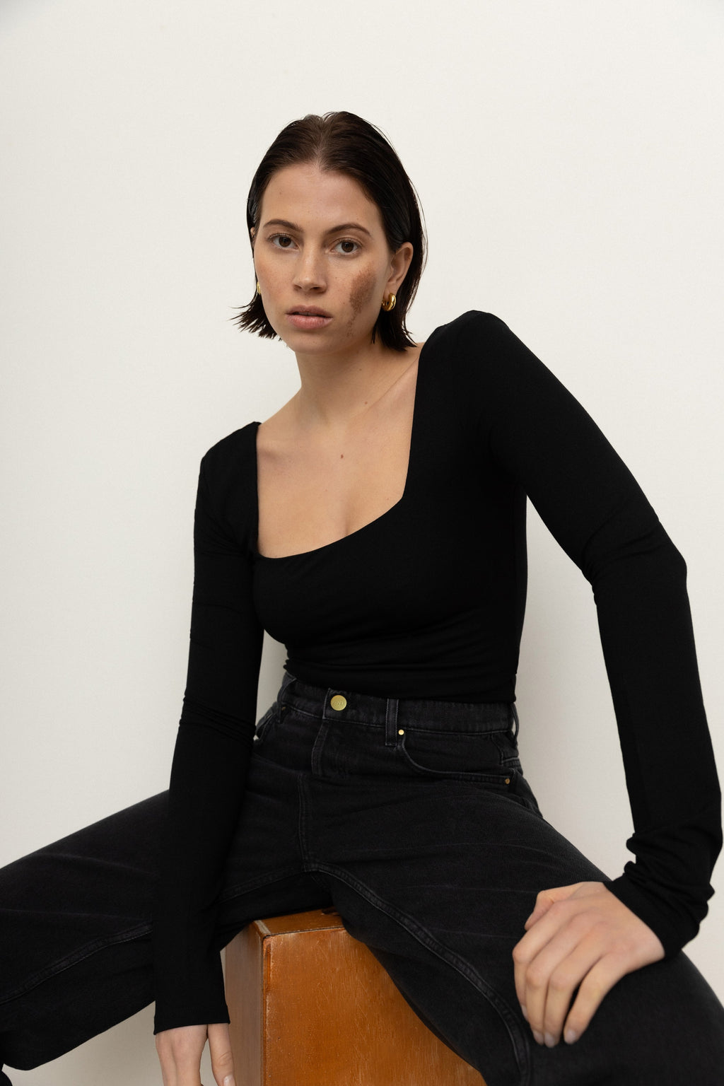 Mali Top - Warm Sand / Black
