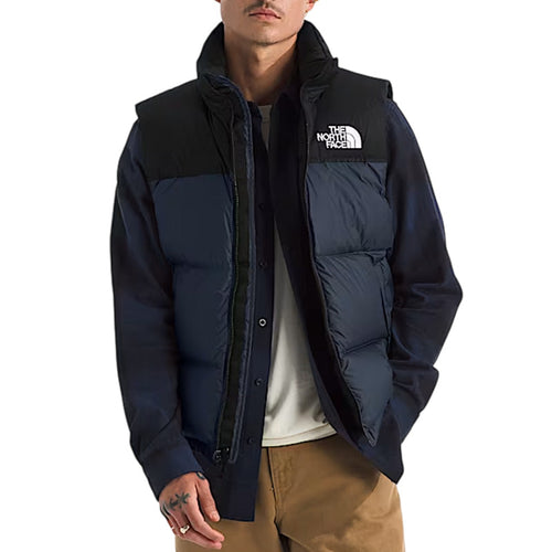 Doudoune Sans Manches The North Face M 1996 Retro Nuptse - Bleu Et Noir