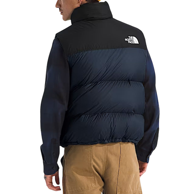 Doudoune Sans Manches The North Face M 1996 Retro Nuptse - Bleu Et Noir
