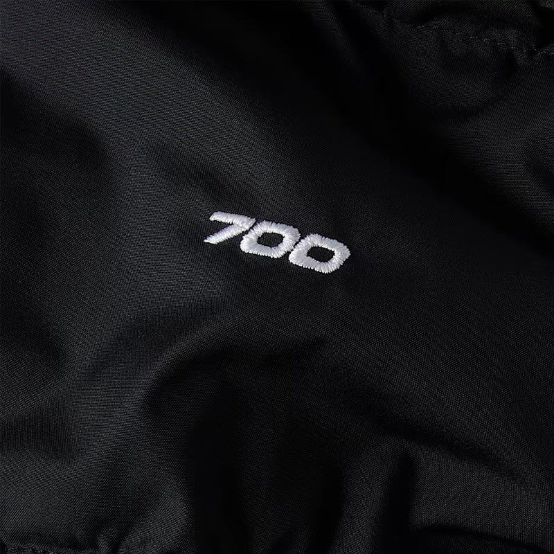 The North Face - Doudoune Longue À Capuche Nuptse - Noir Blanc Noir