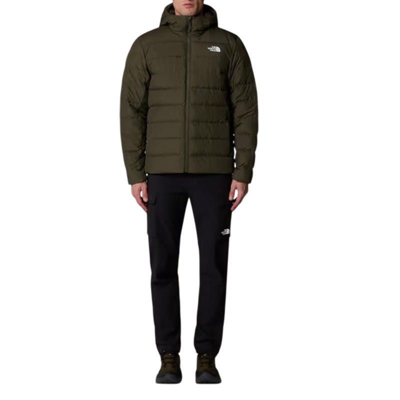 The North Face - Doudoune À Capuche Aconcagua 3 Hoodie - Kaki Blanc