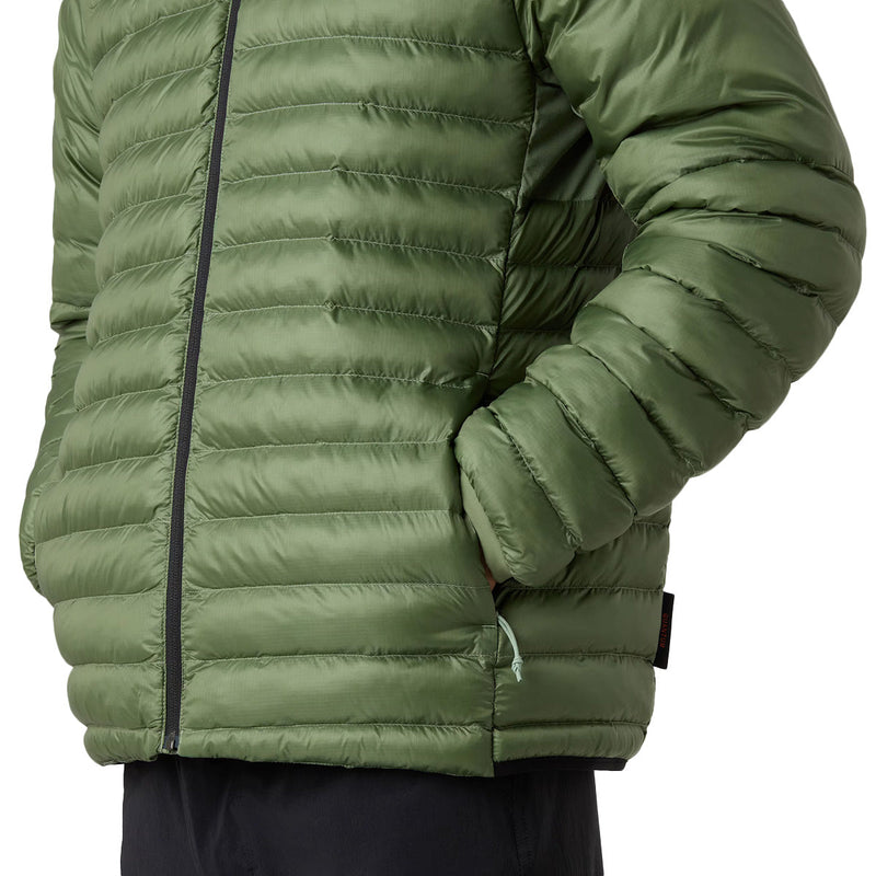 The North Face - Doudoune Légère À Capuche M Terra Peak - Kaki Blanc