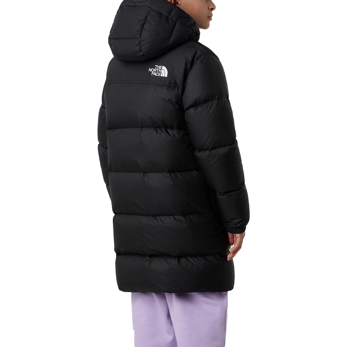 The North Face - Parka À Capuche Nuptse - Noir Blanc
