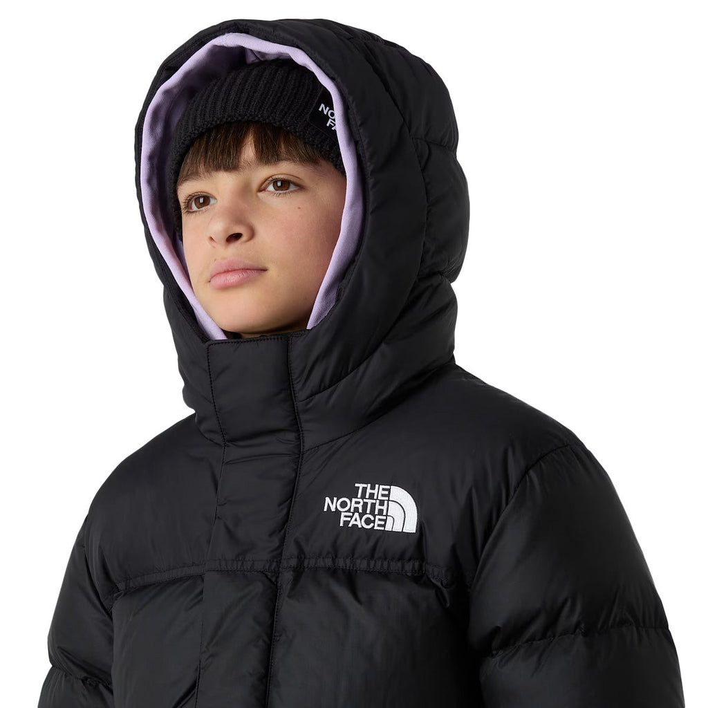 The North Face - Parka À Capuche Nuptse - Noir Blanc