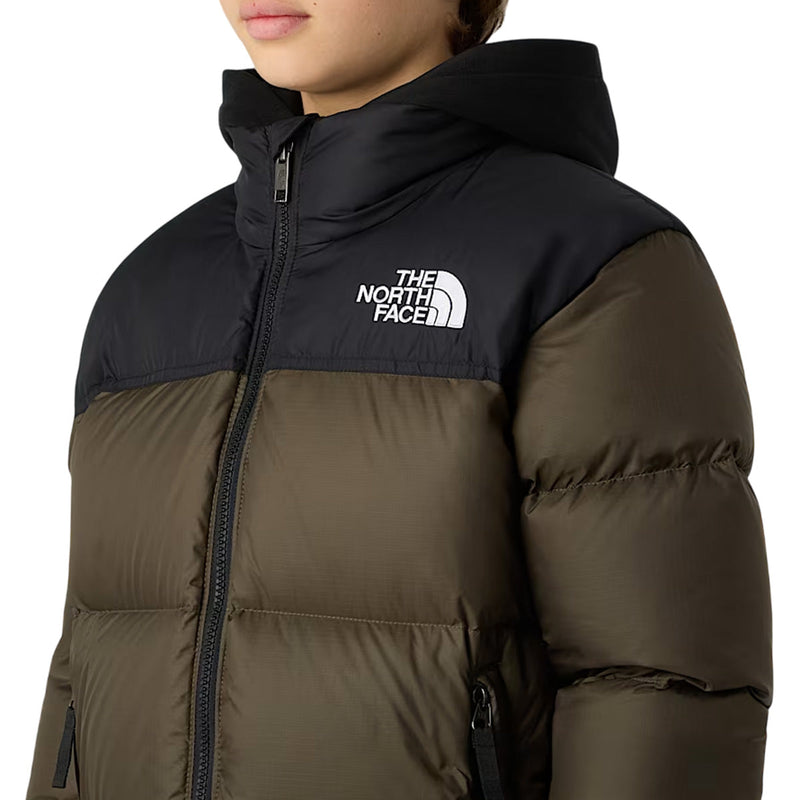 The North Face - Doudoune À Capuche 1996 Retro Nuptse - Kaki/Black