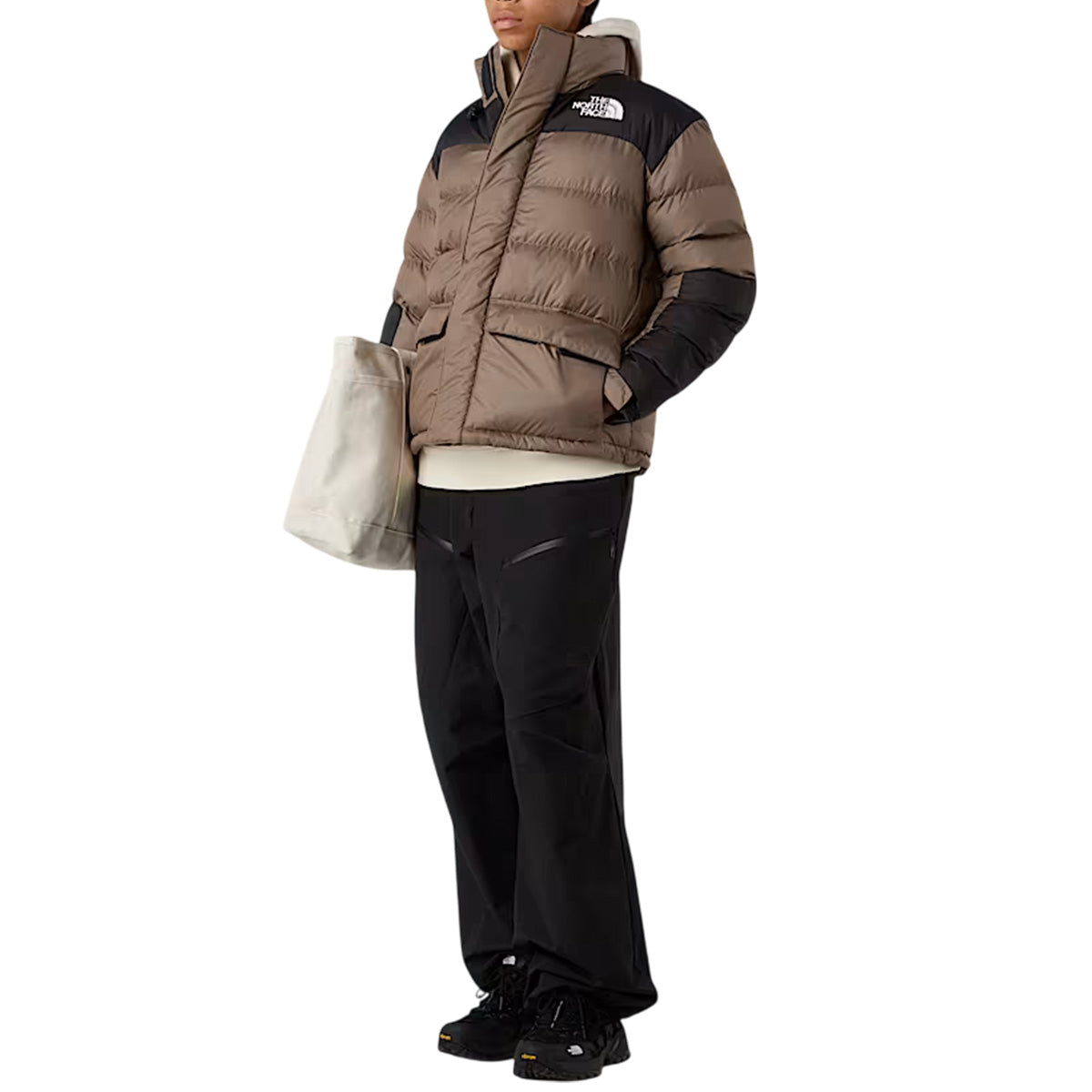 The North Face - Chaqueta de plumas con capucha Limbara - Marrón/Negro