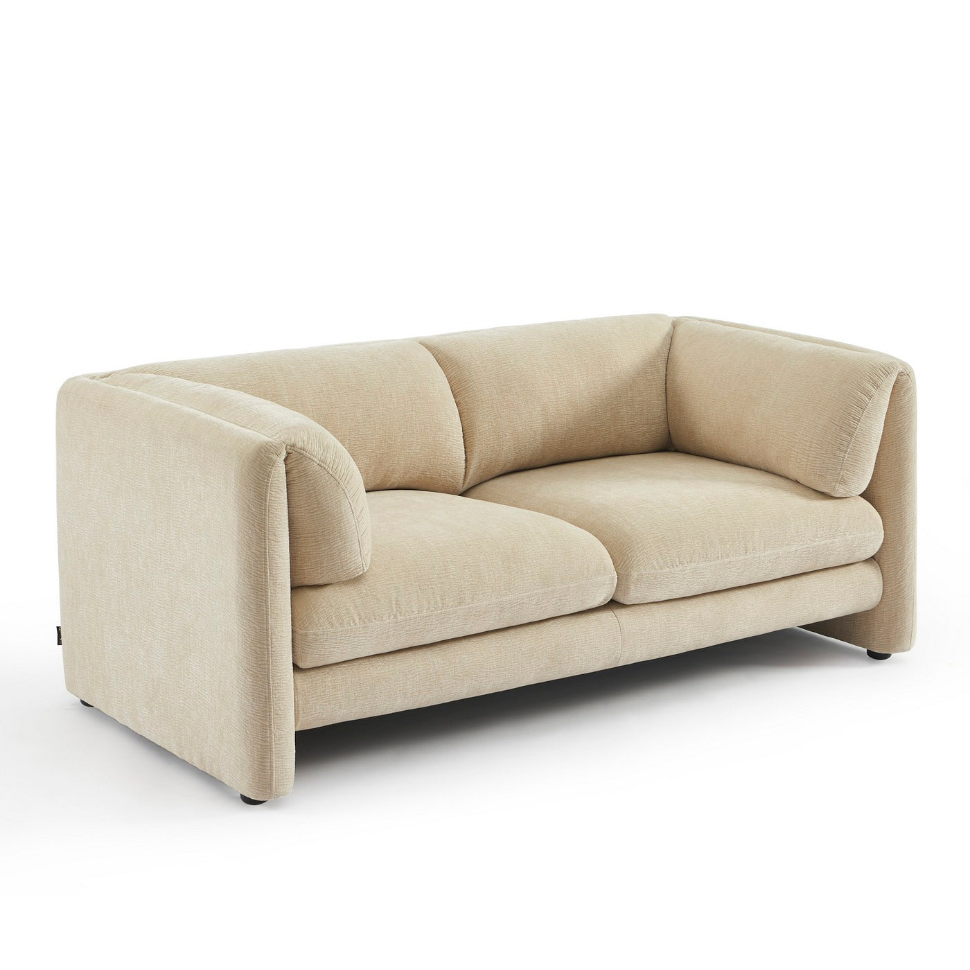 Nikki - Sofá 2 Plazas - Terciopelo Texturizado - Beige