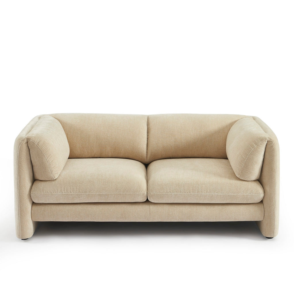 Nikki - Sofá 2 Plazas - Terciopelo Texturizado - Beige