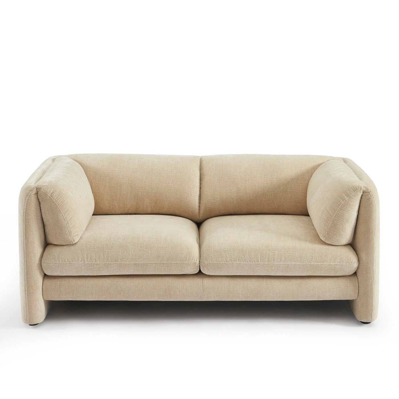 Nikki - Sofá 2 Plazas - Terciopelo Texturizado - Beige
