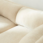Nikki - Sofá 2 Plazas - Terciopelo Texturizado - Beige