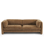 Nikki - 3-Seater Sofa - Textured Velvet - Brown