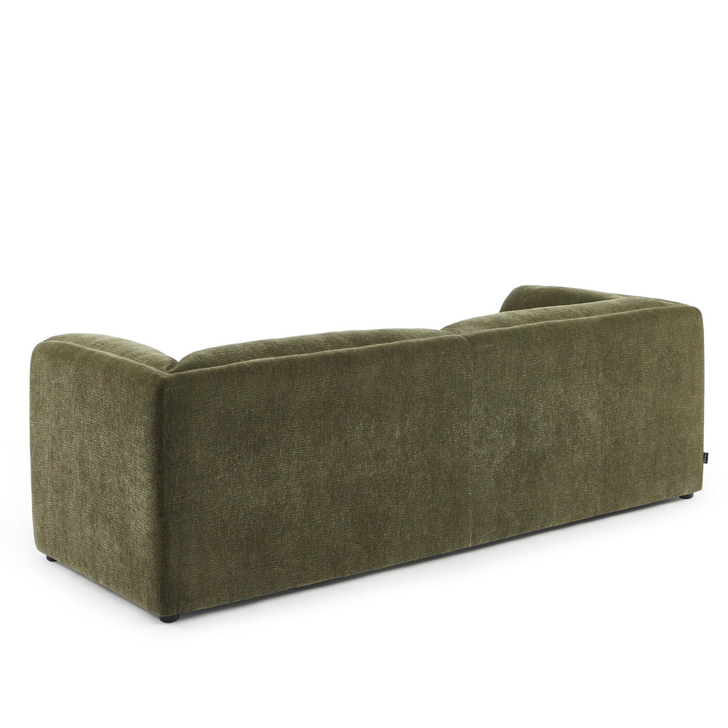 Nikki - Sofá 3 Plazas - Terciopelo Texturizado - Verde