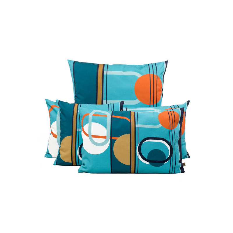 Haomy - Funda de cojín Nikki - Azul