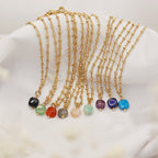 Ava Amethyst Necklace - Gold And Amethyst