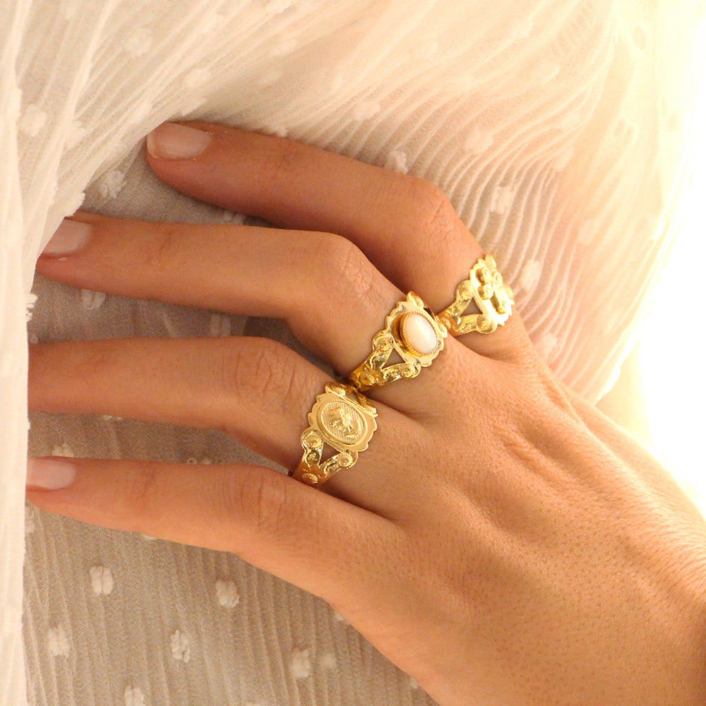 Bague Thaïs Croix - Or